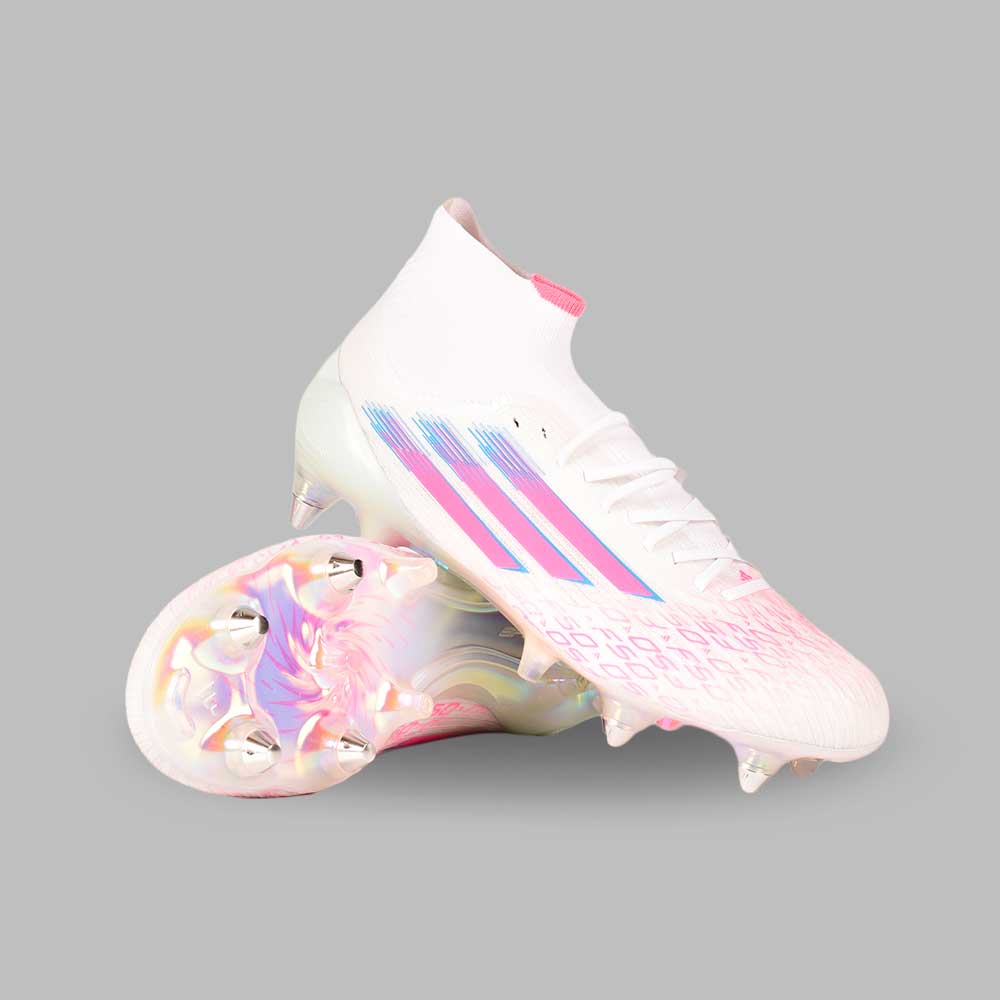 Guayos adidas Mujer F50 Sparkfusion Elite FG/MG - Blanco/Rosa