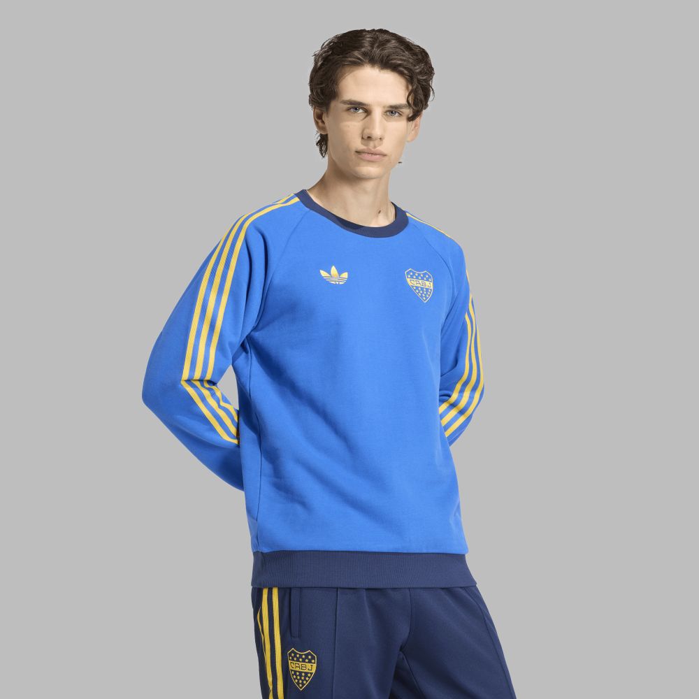 Buzo adidas Hombre Boca Juniors Originals - Azul