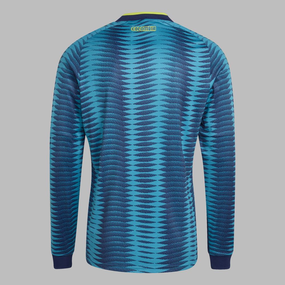 Camiseta adidas Hombre Visitante Selección Colombia 26 Manga Larga - Azul