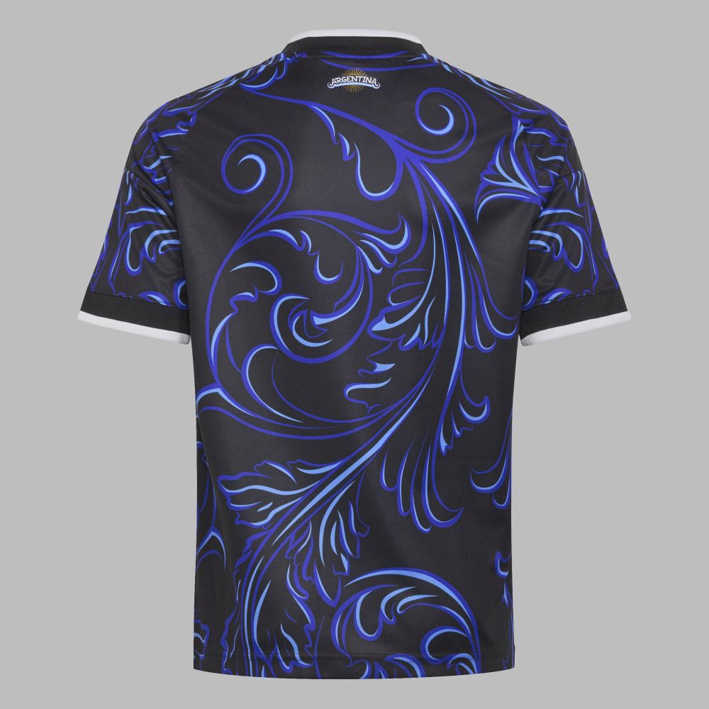 Camiseta Adidas Performance Infantil Niños Visitante Selección Argentina 26 - Negro - Fútbol | Uso casual y entrenamiento