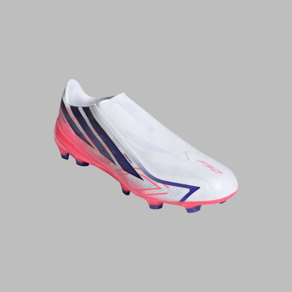 Guayos adidas Hombre F50 Hyperfast League sin Cordones - Blanco