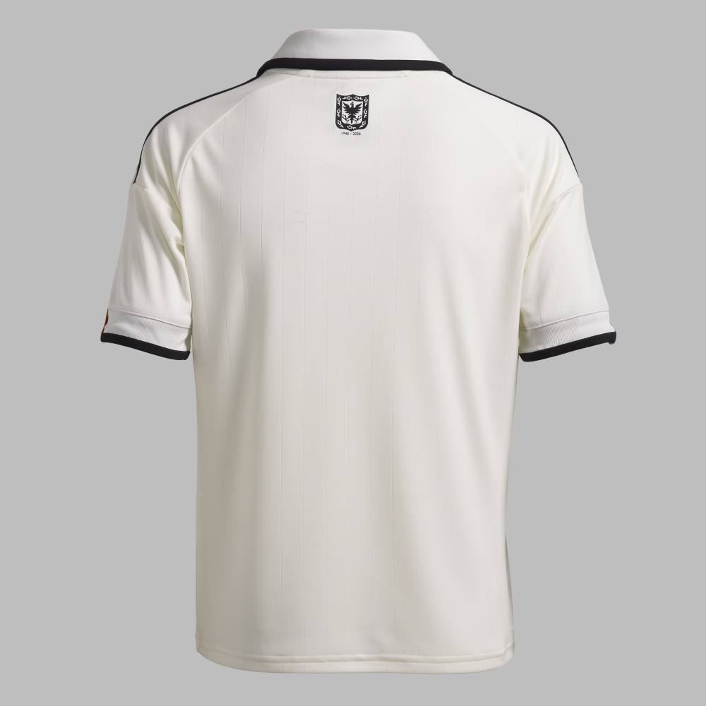 Camiseta adidas Kids Tercera Millonarios FC 80 Años - Blanco