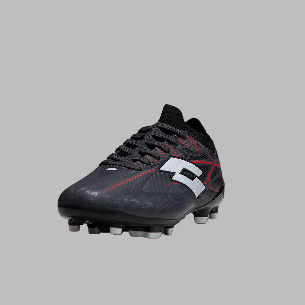 Guayos Lotto Kids Thunder Metasock TPU - Negro - Fútbol | Terreno Firme
