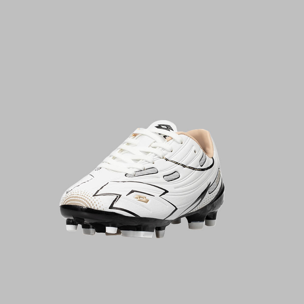 Guayos Lotto Kids Waves TPU - Blanco - Fútbol | Terreno Firme