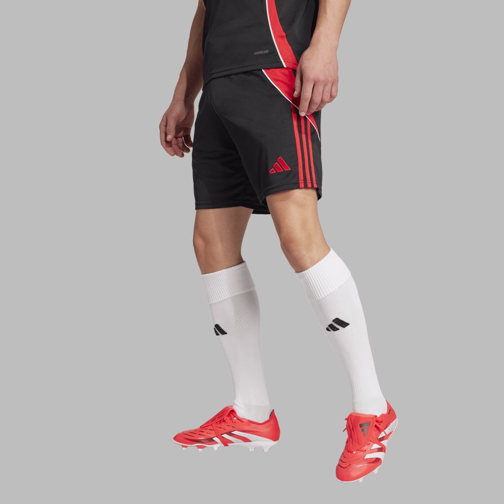 Pantaloneta adidas Hombre Entrenamiento Tiro 24-Negro-Rojo