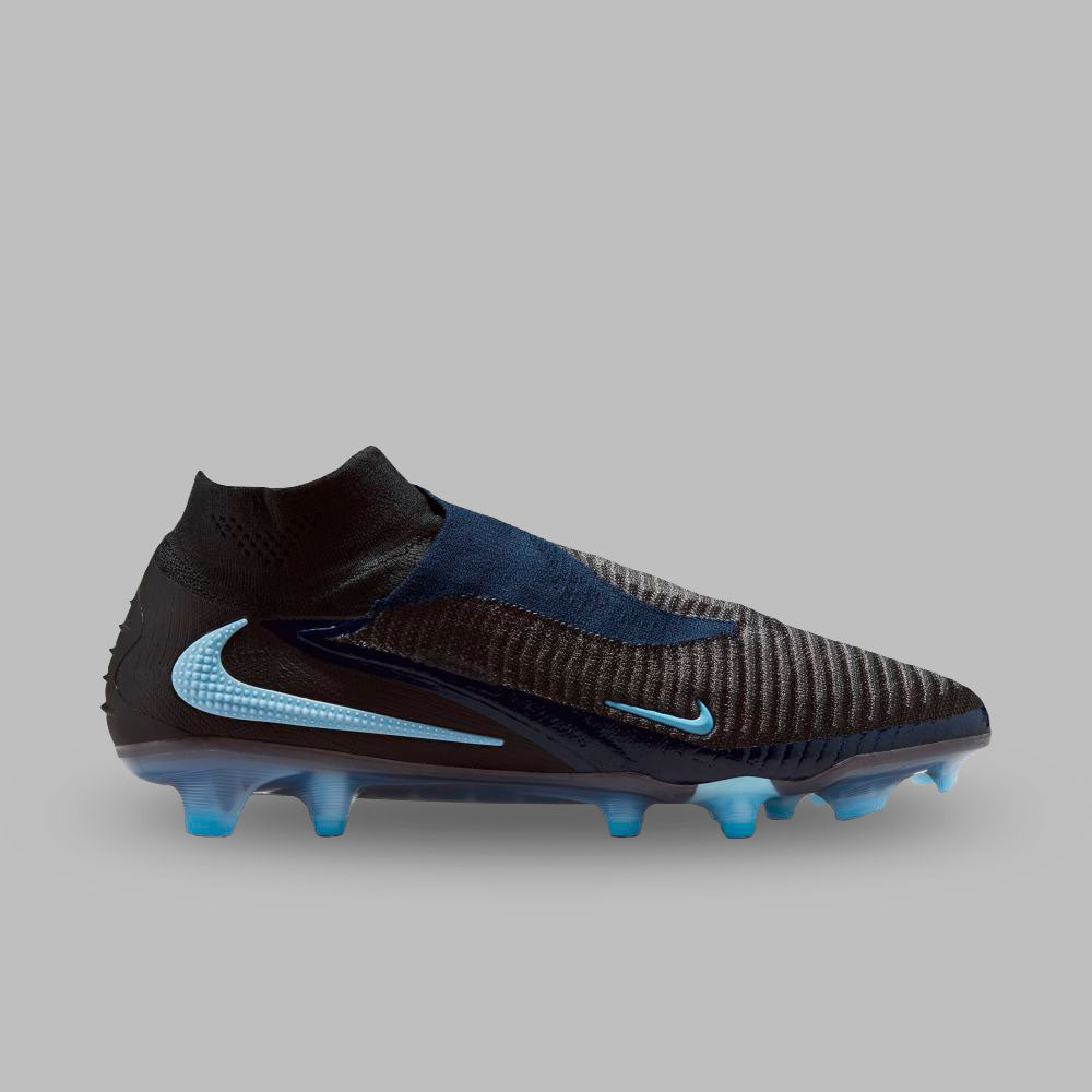 Guayos Nike Hombre Phantom 6 High Elite FG - Negro/Azul