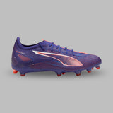 Guayos Puma Hombre  Ultra 5 Pro FG/AG- Morado/Salmon
