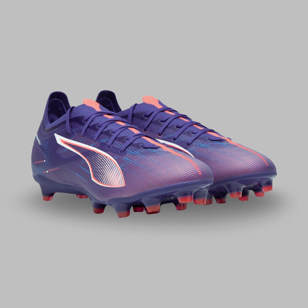 Guayos Puma Mujer Ultra 5 Match FG/Ag- Morado-Salmon