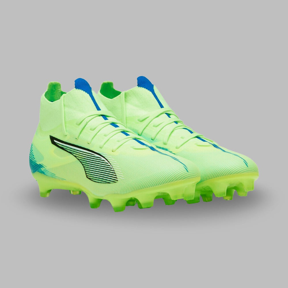 Guayos Puma Mujer ultra 5 match FG- Verde-Azul