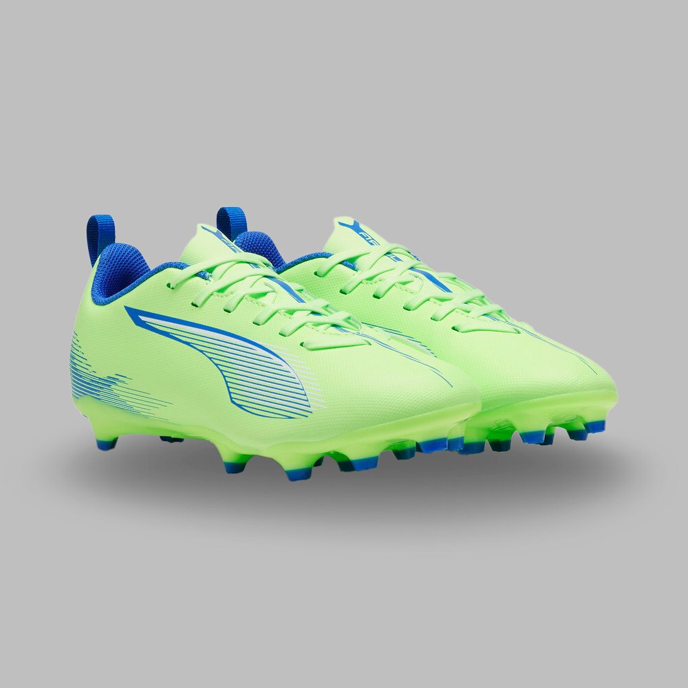 Guayos Puma Kids Ultra 5 Play FG/Ag- Verde-Azul