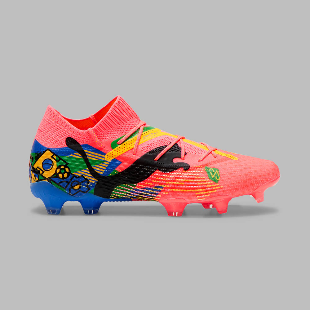 Guayos Puma Hombre Future 7 Ultimate NJR Copa FG/AG - Rosado - Fútbol | Terreno Firme y Césped Artificial