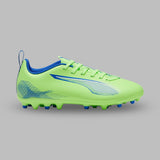 Guayos Puma Kids Ultra 5 Play MG Lights Out Verde-Azul