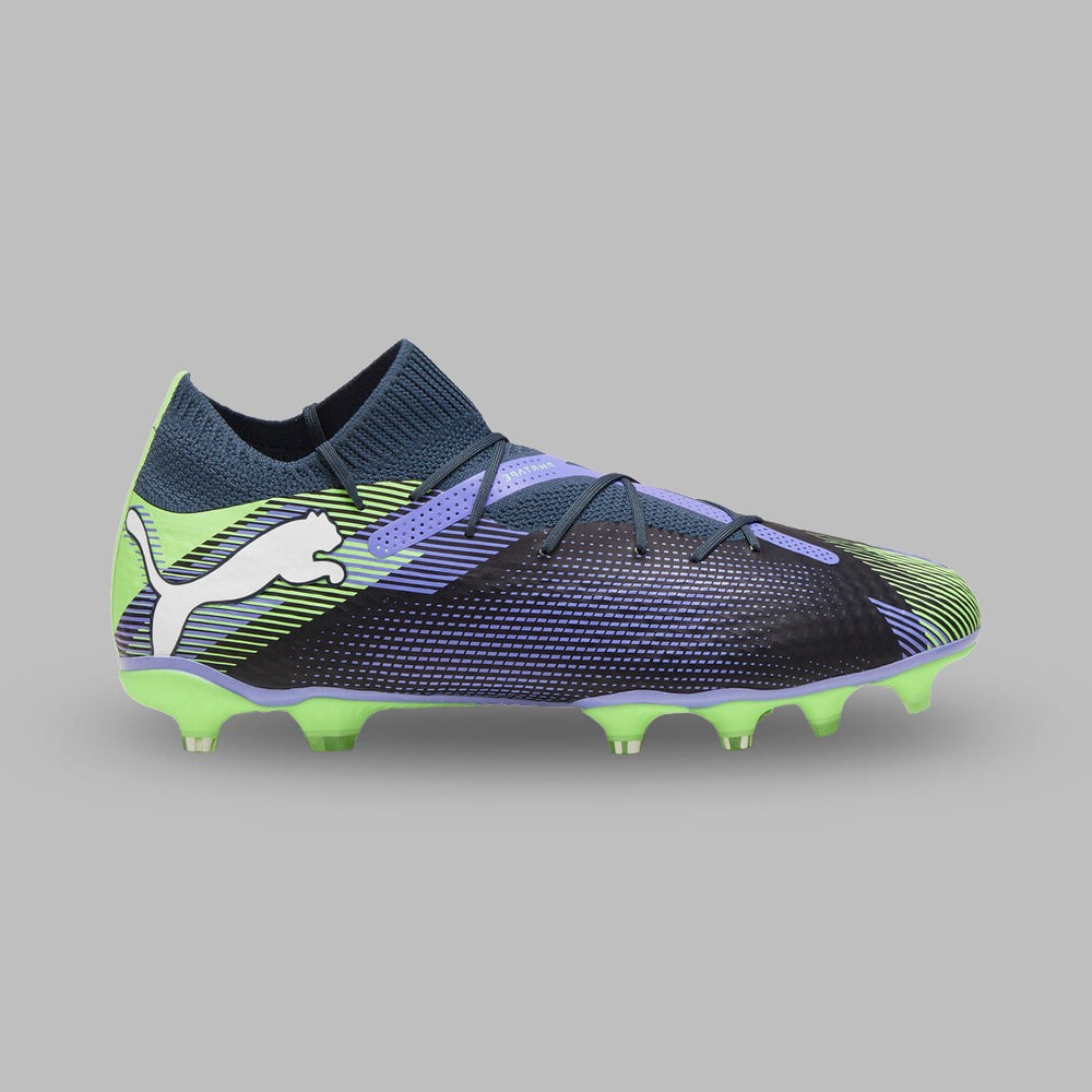 Guayos Puma Mujer Future 7 Play FG/Ag- Negro-Verde