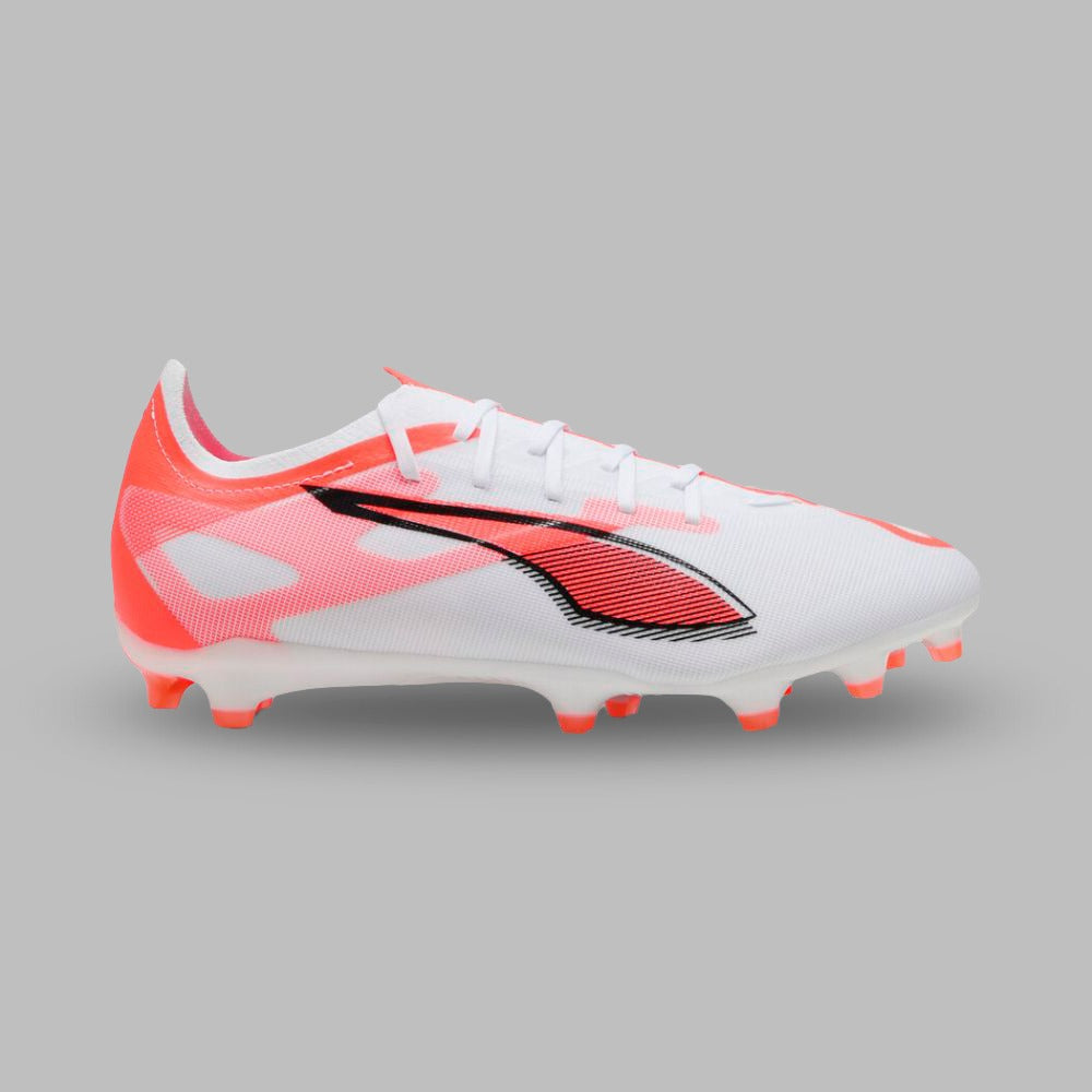 Guayos Puma Hombre Ultra 5 Match FG-Ag Blanco-Rojo
