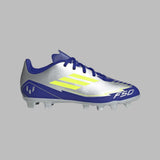 Guayos adidas Kids F50 Club FG/MG-Plateado/Azules