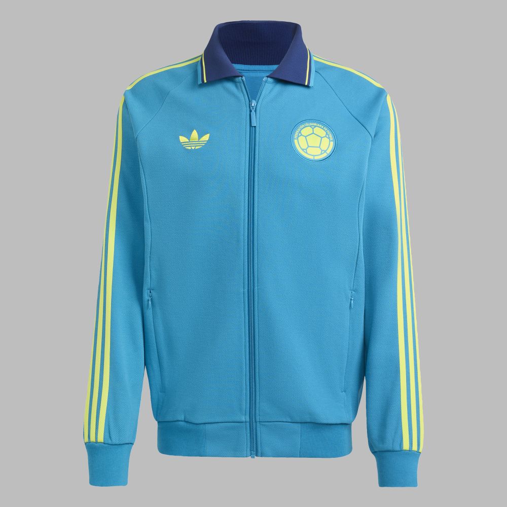 Chaqueta adidas Hombre Anthem Visitante Selección Colombia - Azul