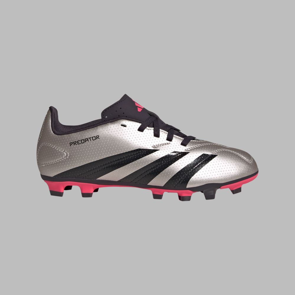 Guayos adidas Niño Predator Club FG/MG - Plateado-Negro