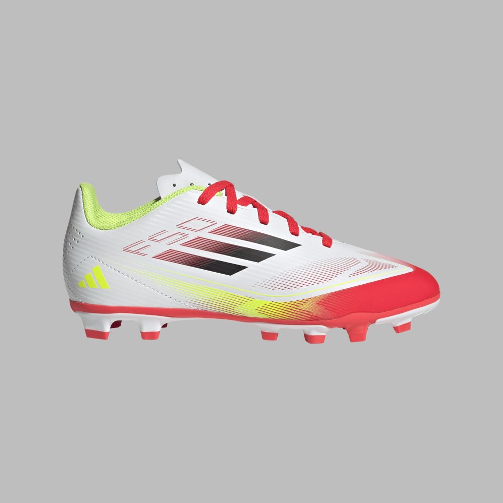 Guayos adidas Kids F50 Club FG/MG -Blanco-Rojo