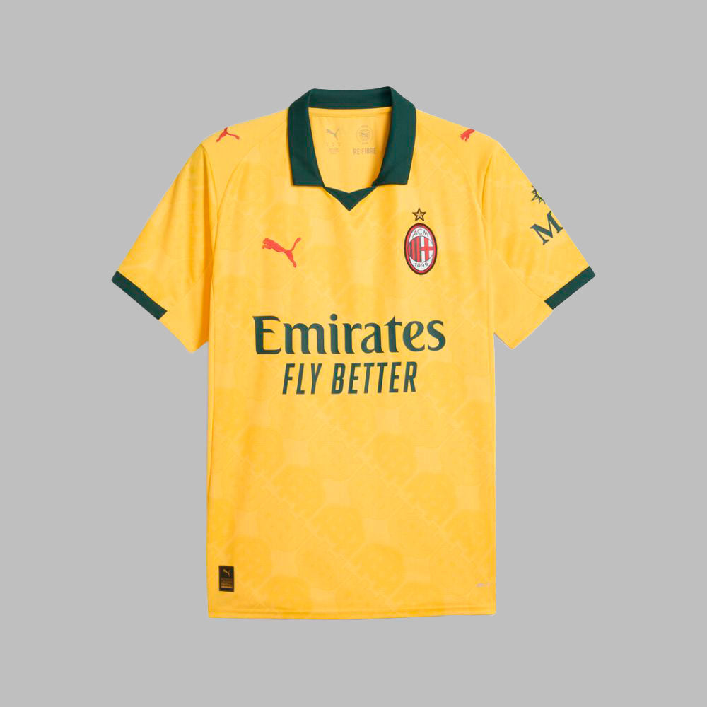 Camiseta Puma Hombre Alternativa  Ac Milan 25/26-Amarillo