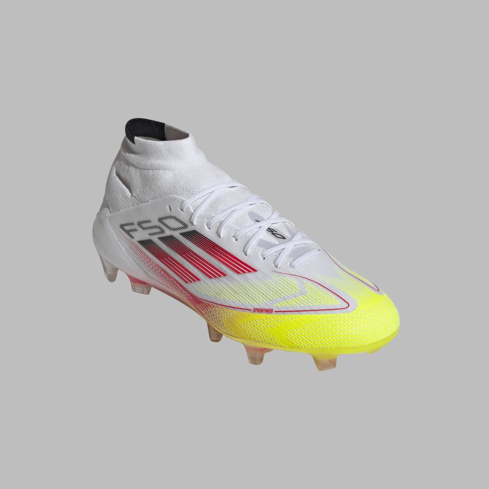 Guayos adidas Mujer F50 Elite Mid Firm FG-Blanco