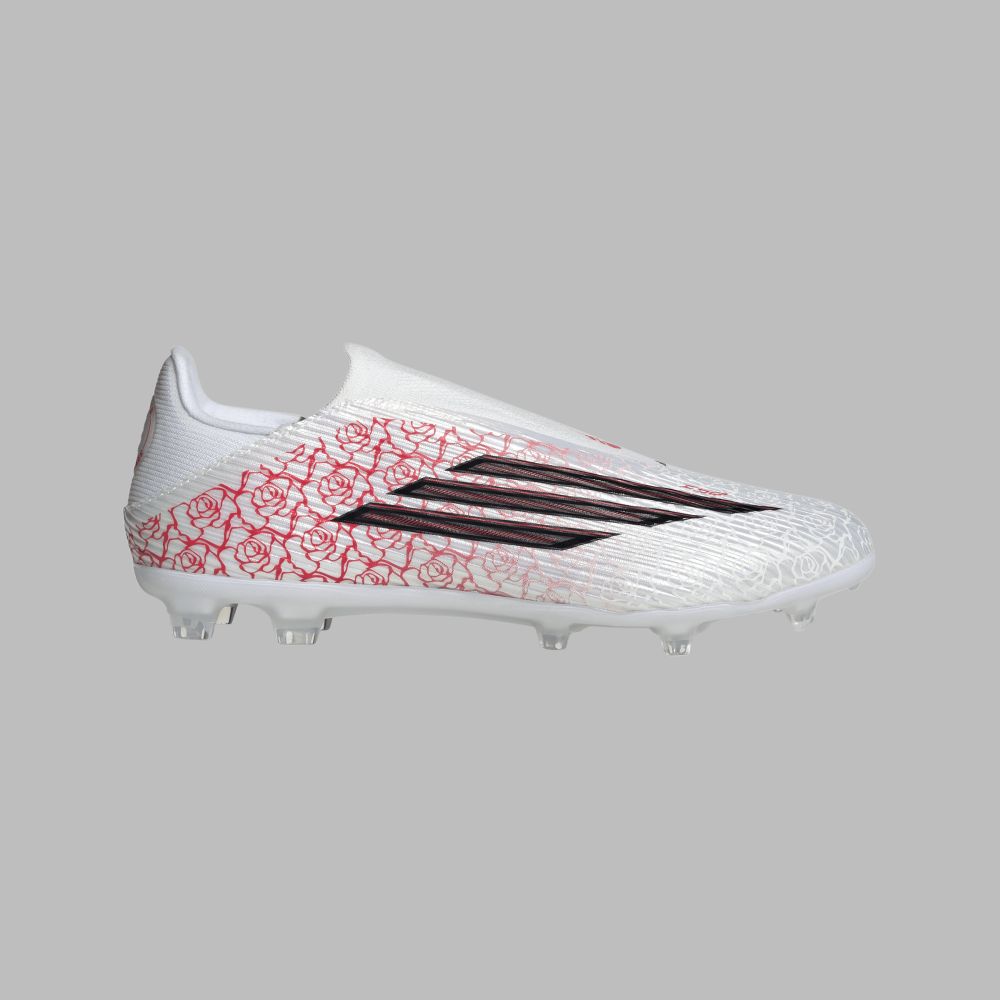 Guayos adidas Hombre F50 League Lamine Yamal Sin Cordones FG/MG - Blanco
