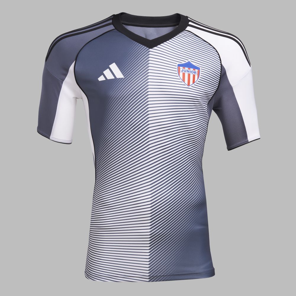 Camiseta adidas Hombre 2da Junior FC 2025 - Gris - Blanco