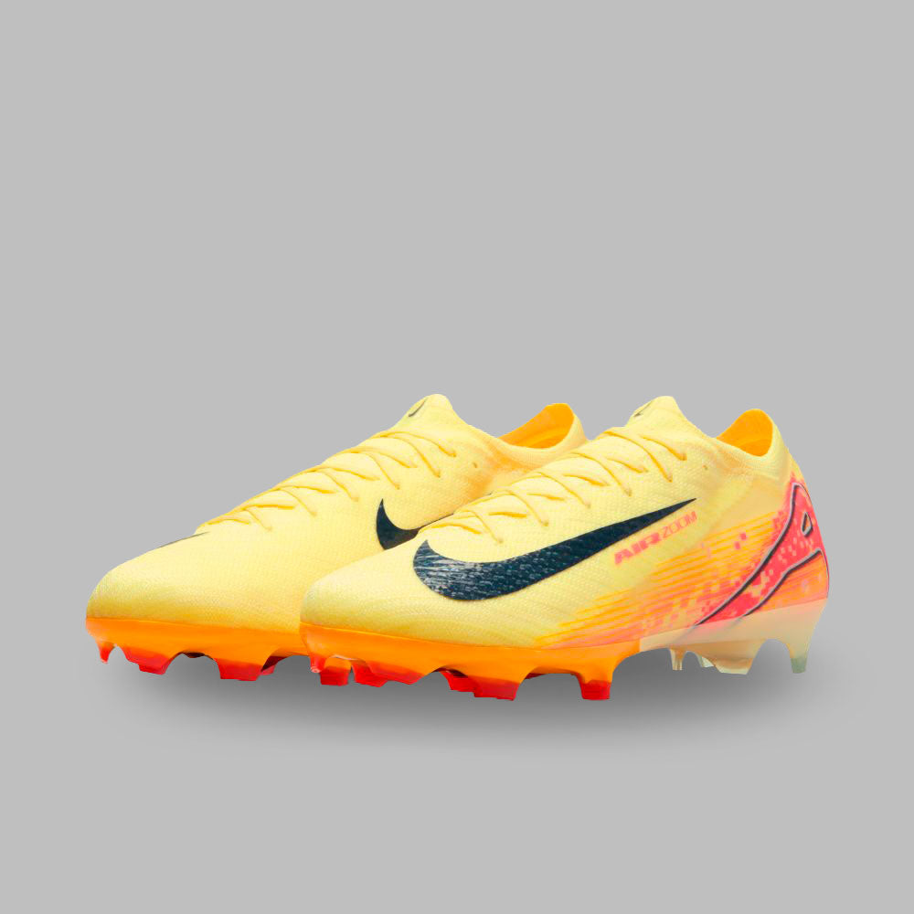 Guayos Nike Hombre Zm Vapor 16 Mbappé FG - Naranja-Rosado