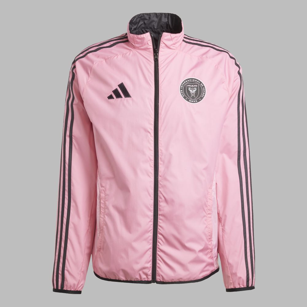 Chaqueta adidas Hombre Inter Miami Reversible - Rosa-Gris