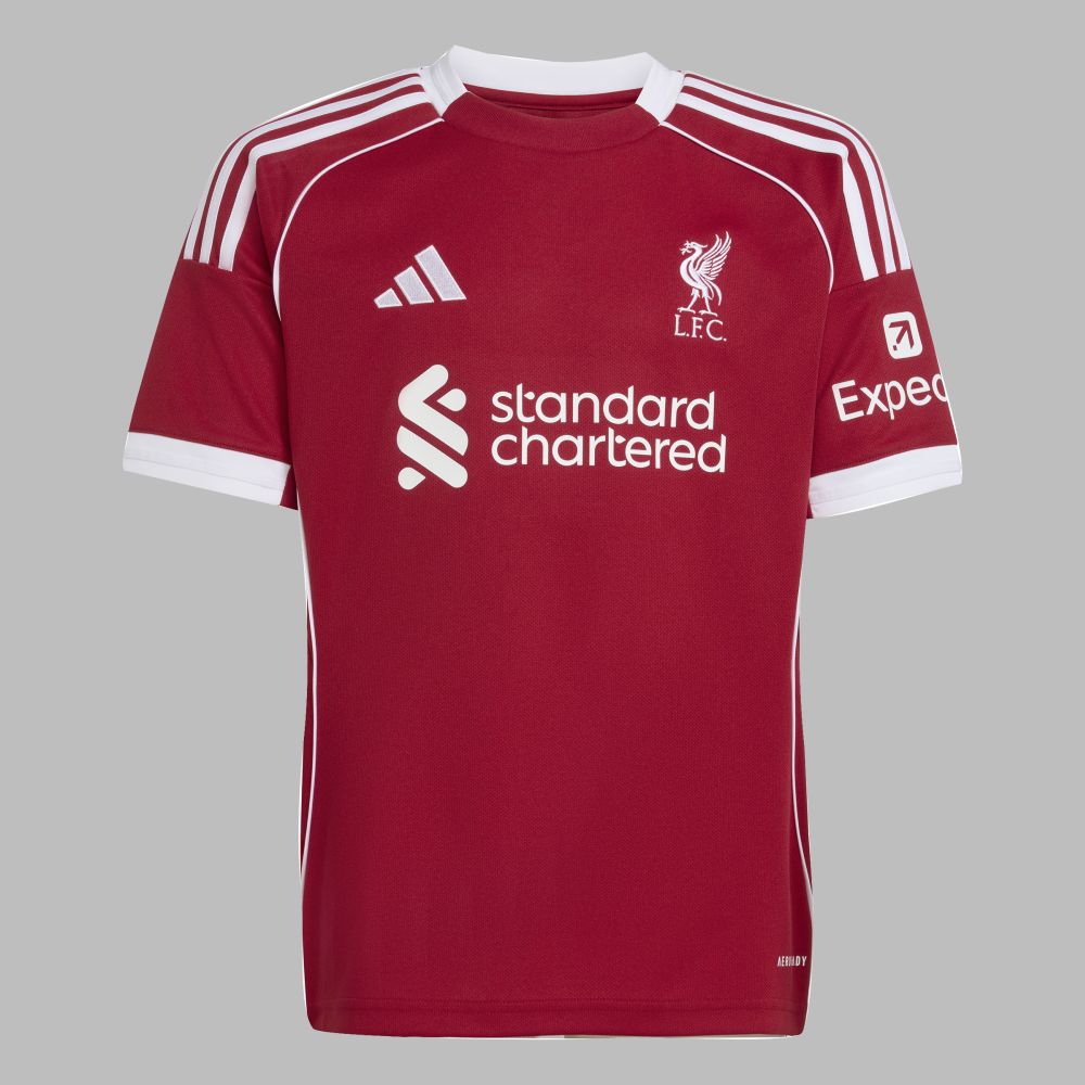 Camiseta adidas Kids Liverpool FC 25/26 Home - Rojo - Blanco
