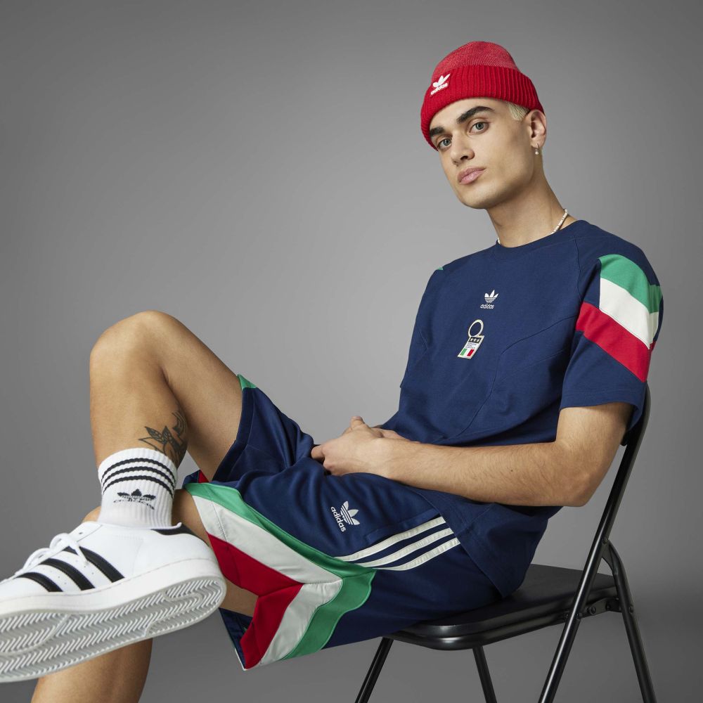 Camiseta adidas Hombre Italia Originals - Azul