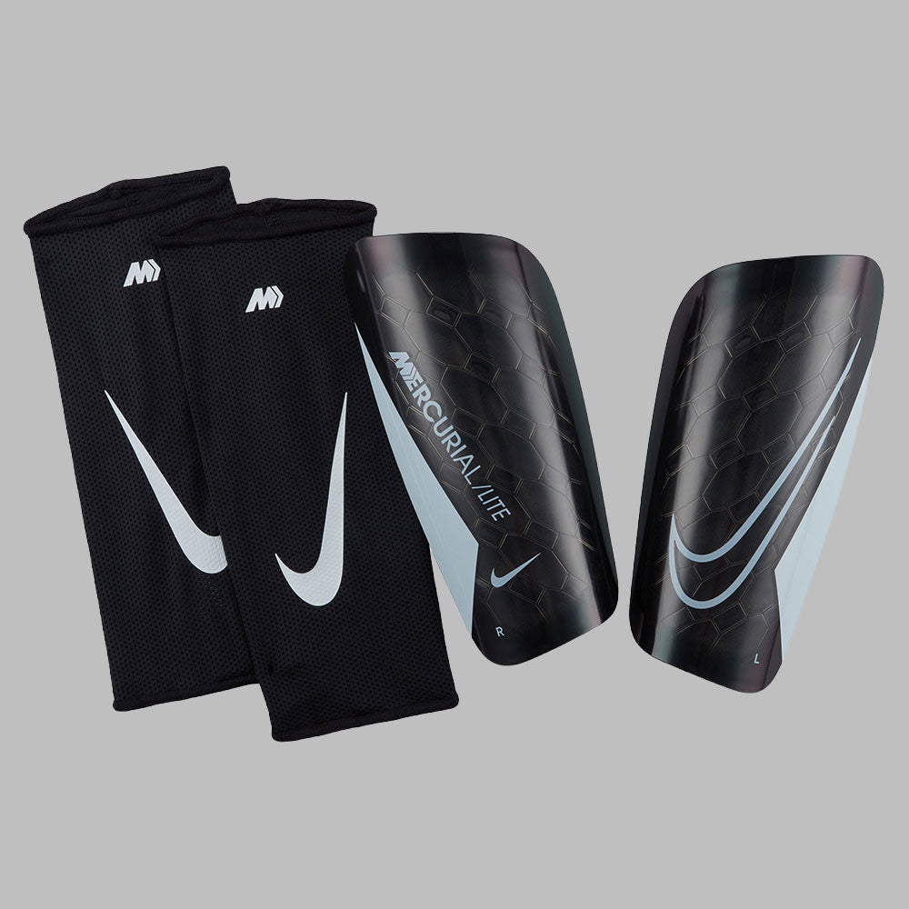Canilleras Nike Unisex Mercurial Lite - Negro - Blanco