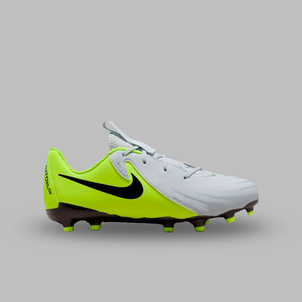 Guayos Nike Kids Phantom Gx II Acad FG/MG-Plateado/Amarillo