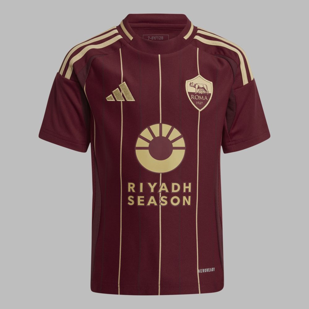 Camiseta adidas Kids AS Roma 24/25 Home Jersey - Rojo