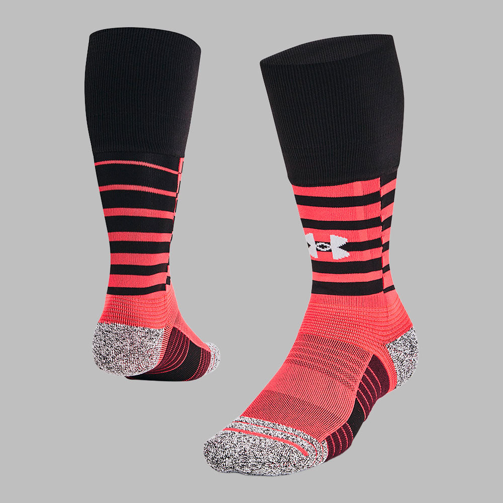 Medias Under Armour Unisex Magnetico Pocket 1Pk - Negro-Rojo