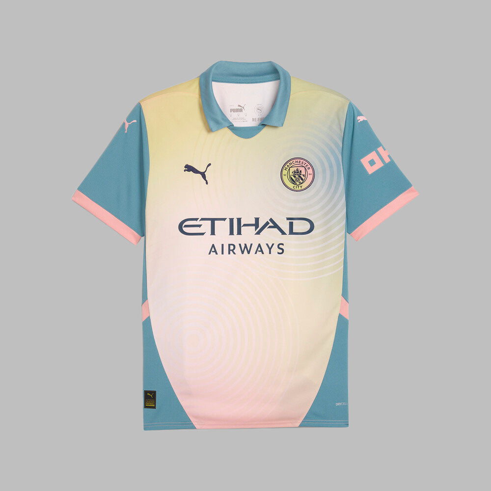 Camiseta Puma Hombre Manchester C. 24 4ta Edición- Rosa-Azul