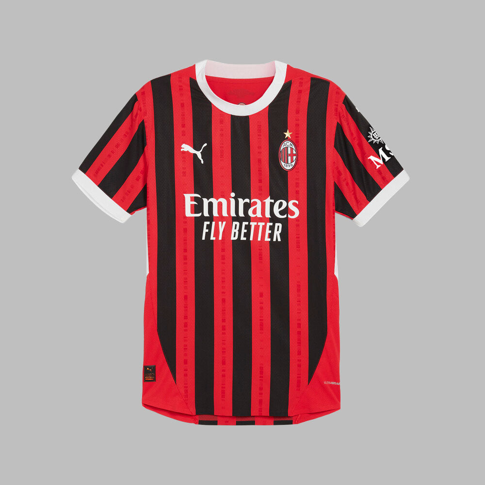 Camiseta Puma Hombre Local del AC Milan 24/25- Rojo-Negro