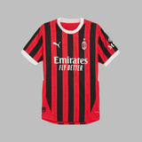Camiseta Puma Hombre Local del AC Milan 24/25- Rojo-Negro