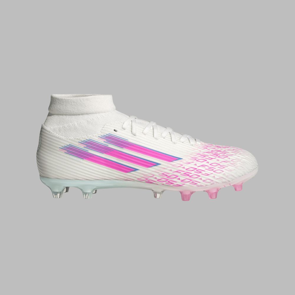 Guayos adidas Mujer F50 Sparkfusion League FG/MG - Blanco/Rosa