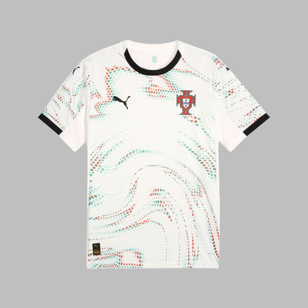 Camiseta Puma Hombre 2da de Portugal 2025 Blanco-Multicolor