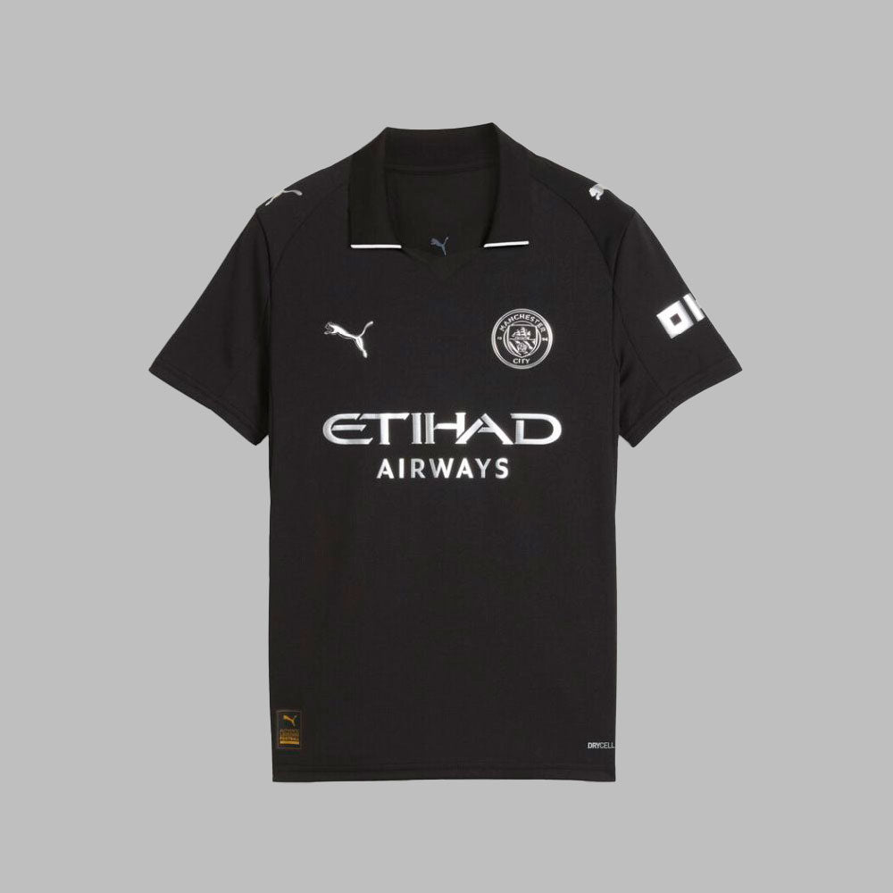 Camiseta Puma Kids Manchester 25/26 Visitante-Negro