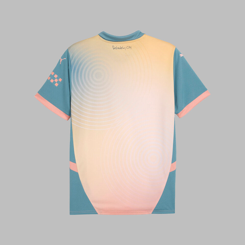 Camiseta Puma Hombre Manchester C. 24 4ta Edición- Rosa-Azul
