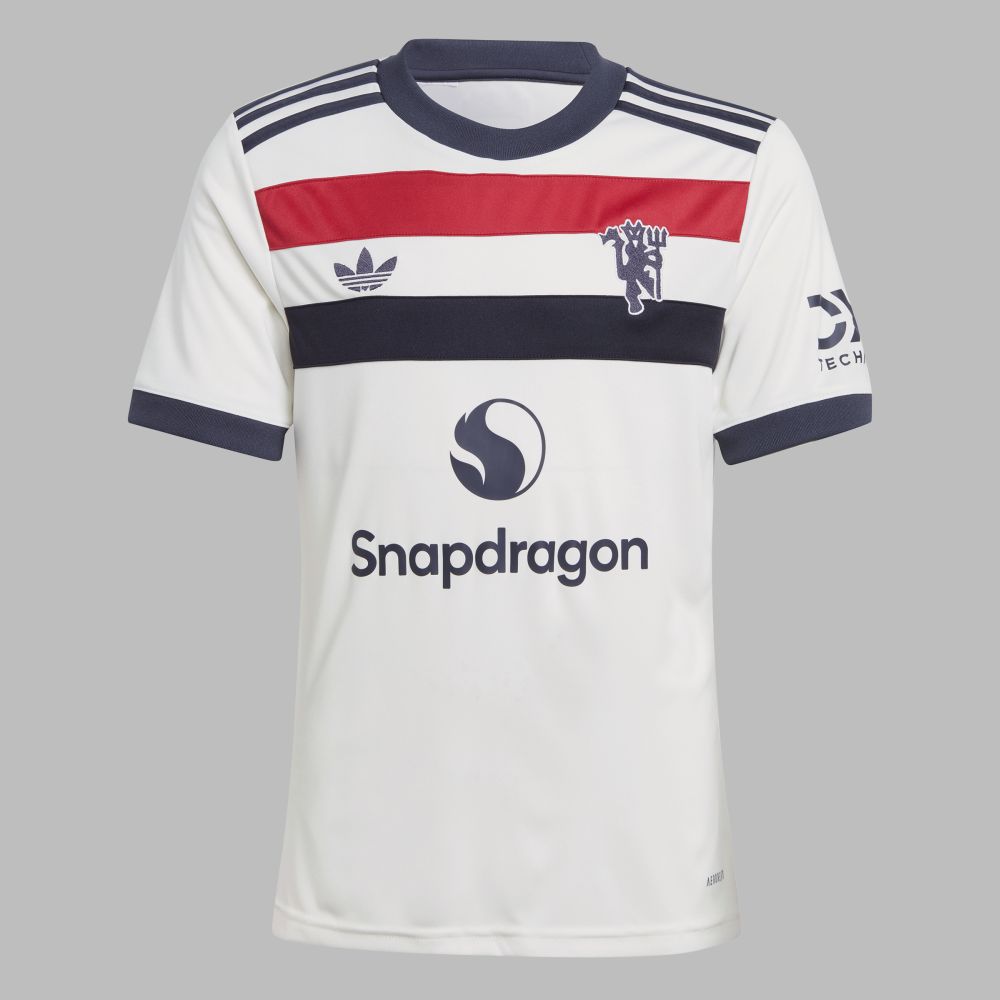 Camiseta adidas Kids 3ra Equipacion Manchester U. 24 -Blanco
