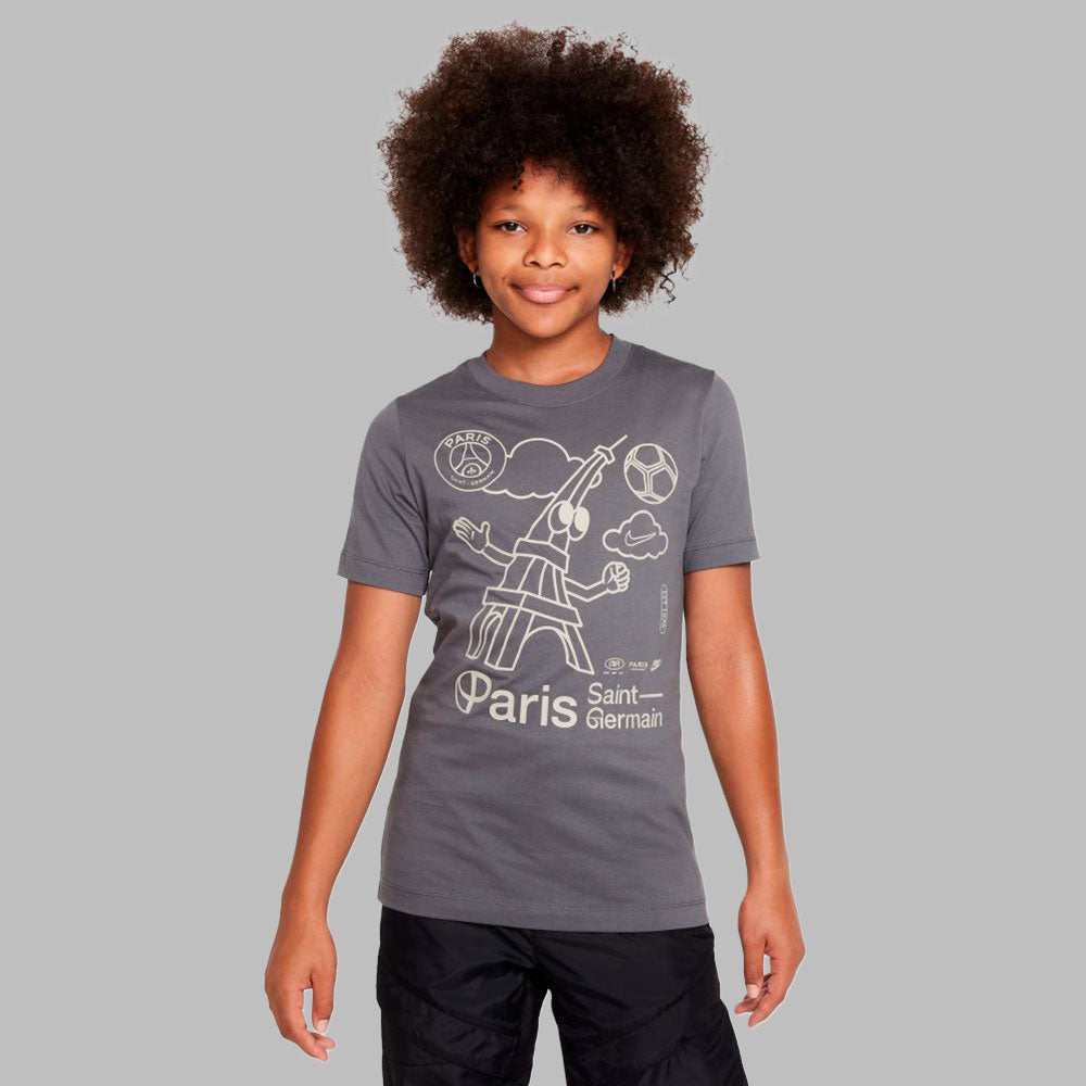 Camiseta Nike Kids Paris Saint-Germain U  Ss Air  - Gris