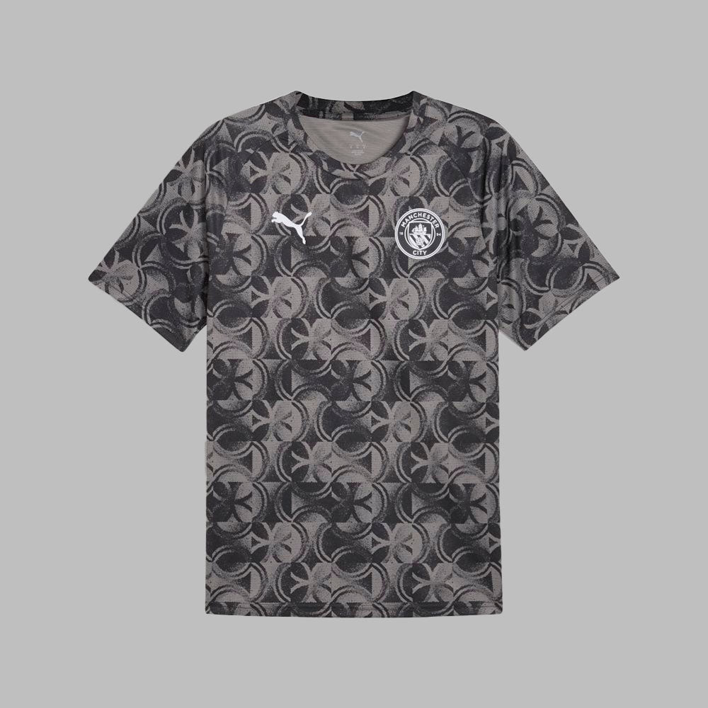 Camiseta Puma Hombre Manchester C. 25 Warm Up - Negro - Gris