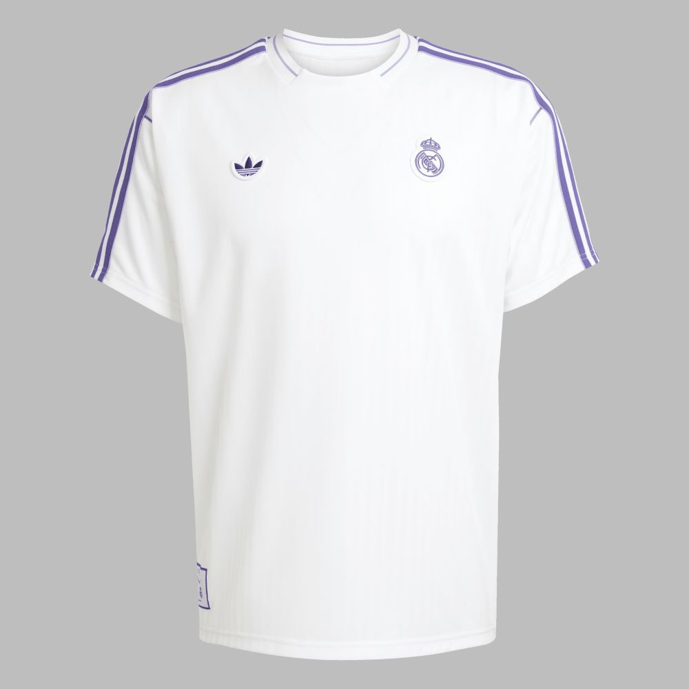 Camiseta adidas Unisex Real Madrid Terrace Icons - Blanco