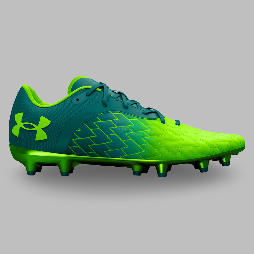 Guayos Under Armour Hombre Magnetico Select FG - Azul/Verde