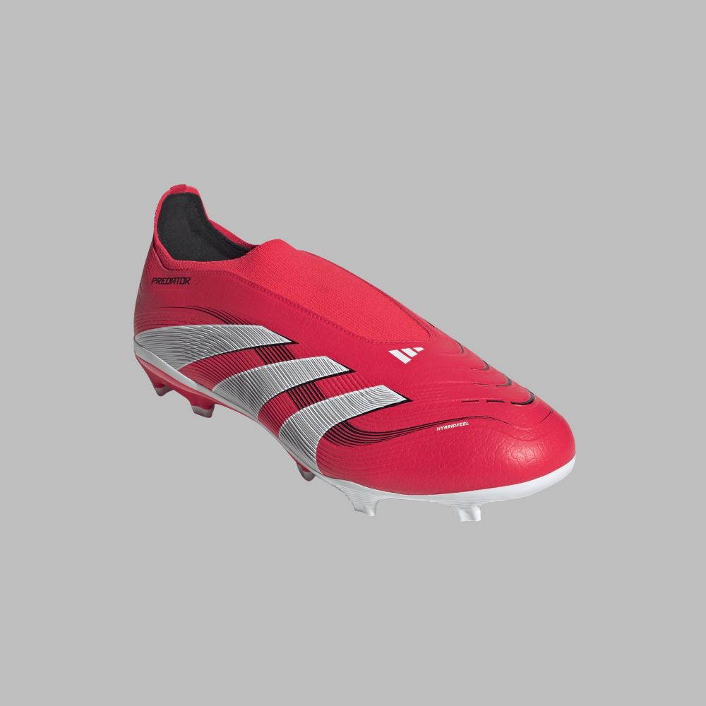 Guayos adidas Hombre Predator League FG/MG - Rojo-Blanco