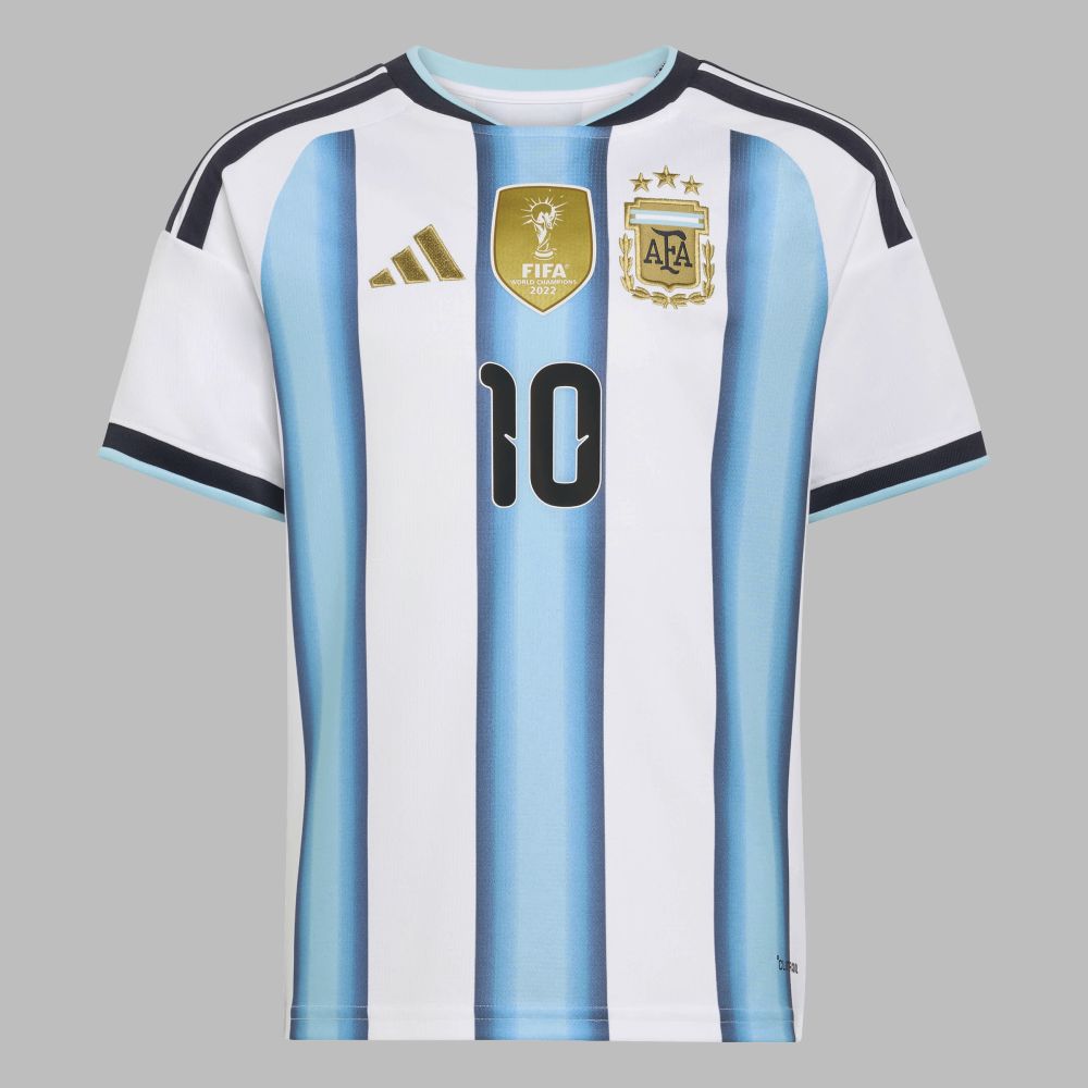 Camiseta adidas Kids  Local Selección Argentia 26 Messi  - Azul