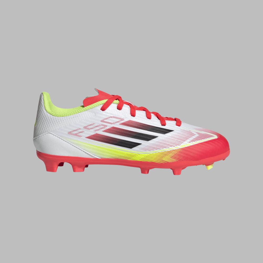 Guayos adidas Kids F50 League FG/MG-Blanco-Rojo