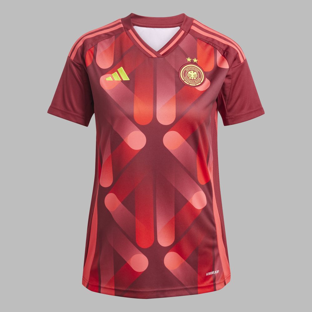 Camiseta adidas Mujer 2da Alemania 25 (Equipo femenino)-Rojo